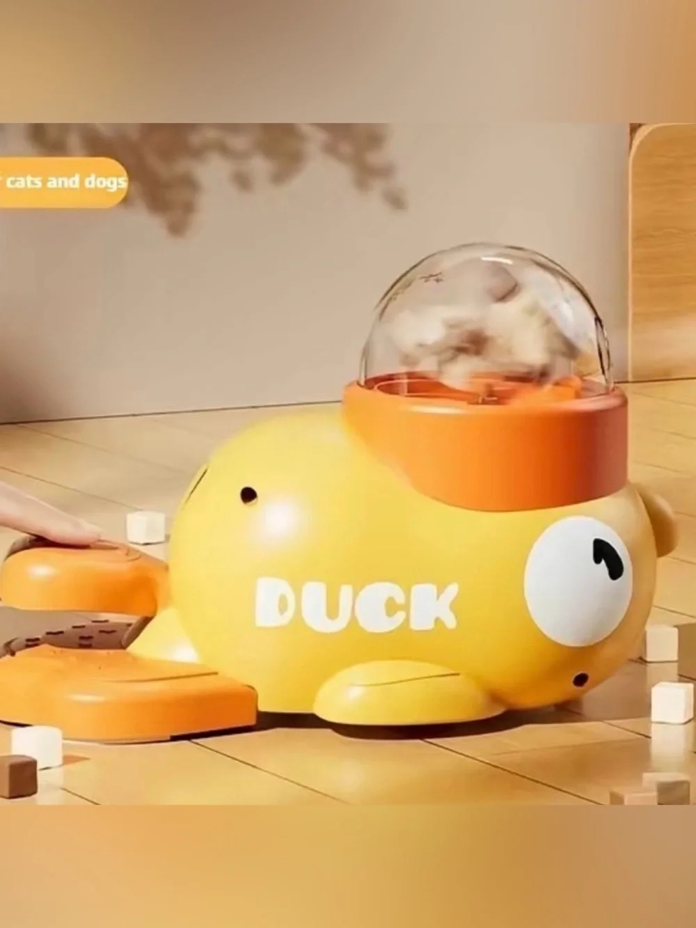 Yellow Pet Treat Toy